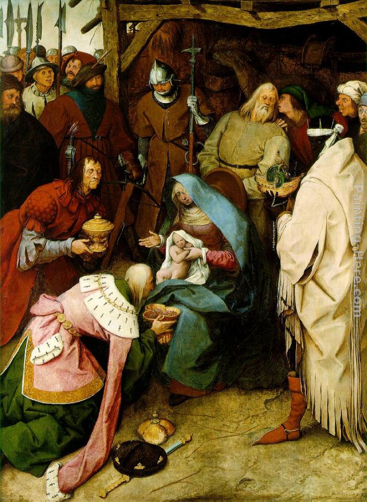 The Adoration of the Kings painting - Pieter the Elder Bruegel The Adoration of the Kings art painting